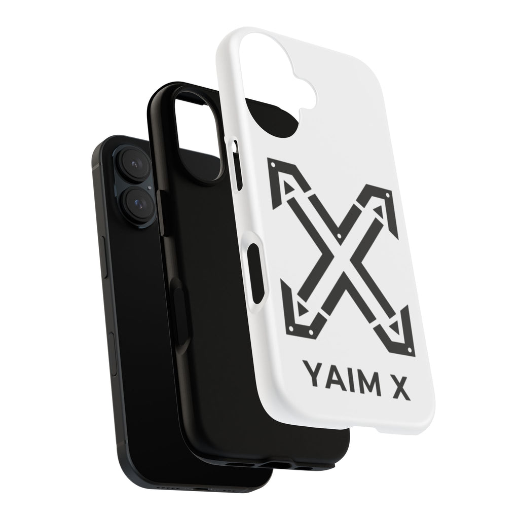 YAIM X Tough Phone Case — Protective White Graphic iPhone Case
