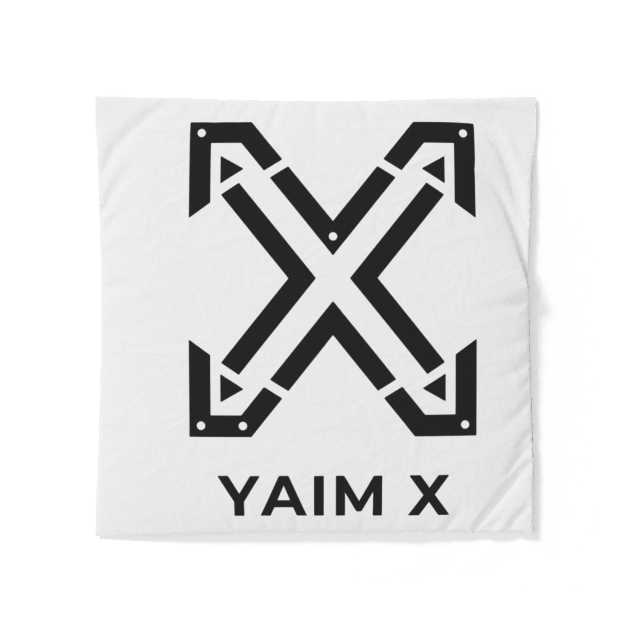 Duvet Cover — Bold Black Arrow 'YAIM X' Cotton Bedding