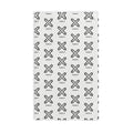 Minimalist Monochrome X Pattern Hand Towel