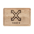 X Engraved Arrow Monogram Cutting Board — Personalized Wooden Serving & Prep Board