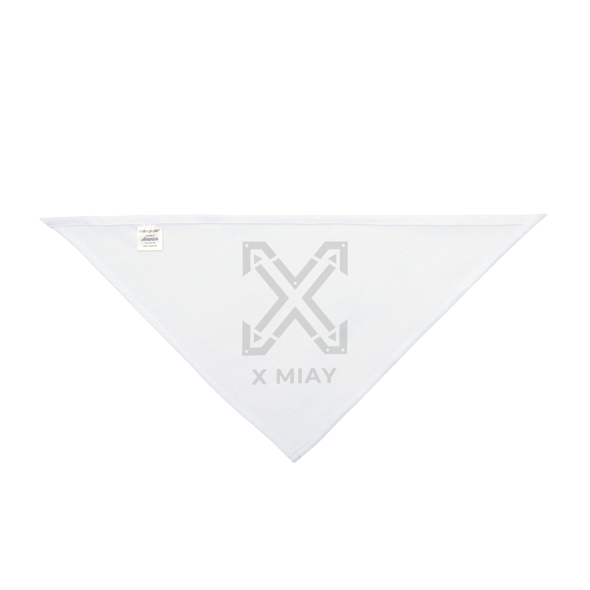 Pet Bandana — Minimal Black 'YAIM X' Logo Triangle Scarf for Dogs & Cats