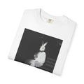 Rabbit Mask Photo Tee — Surreal Vintage-Style Graphic T-Shirt