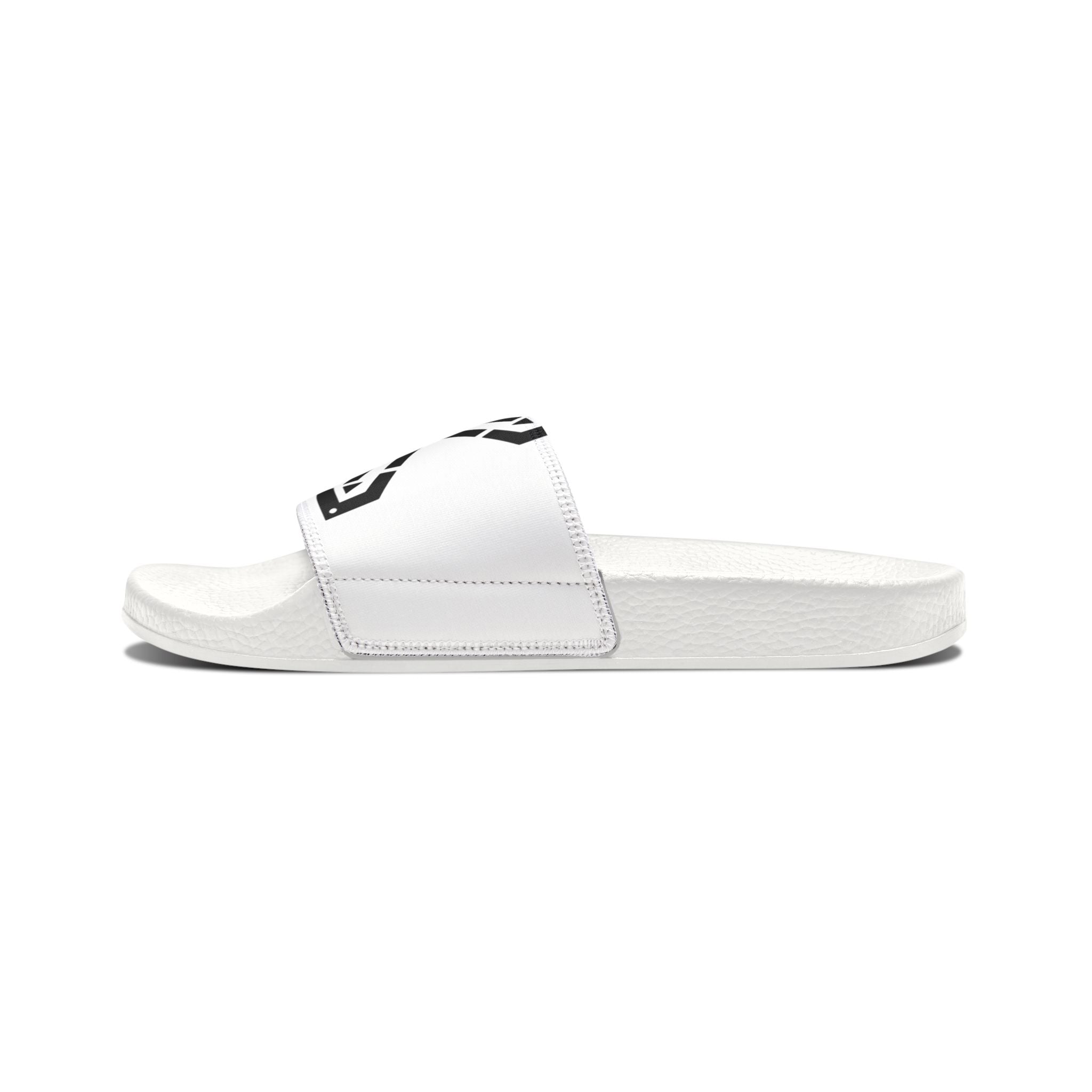 Youth Graphic Slide Sandals — Monochrome X Logo Removable-Strap Slides