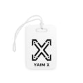 Luggage Tag — Bold Black ‘YAIM X’ Arrow X Logo Travel ID
