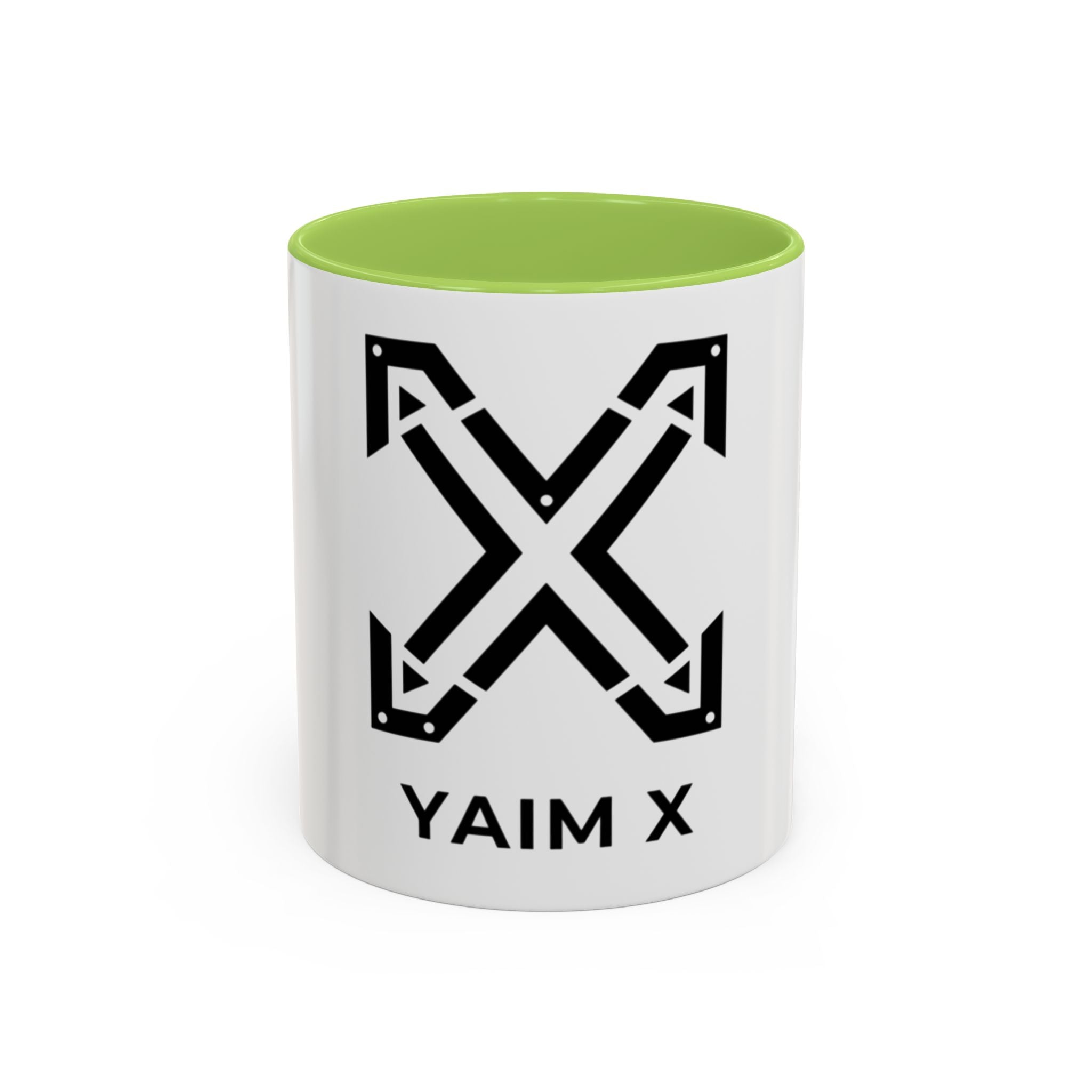 Yaim X Logo Accent Coffee Mug – Black Interior & Handle