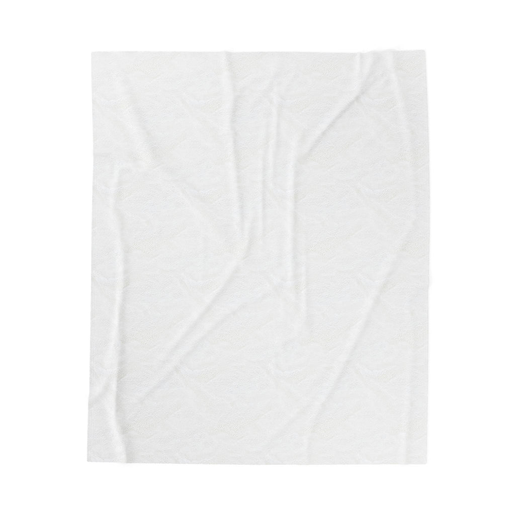 Velveteen Plush Blanket — Minimalist Black 'YAIM X' Arrow Logo Throw
