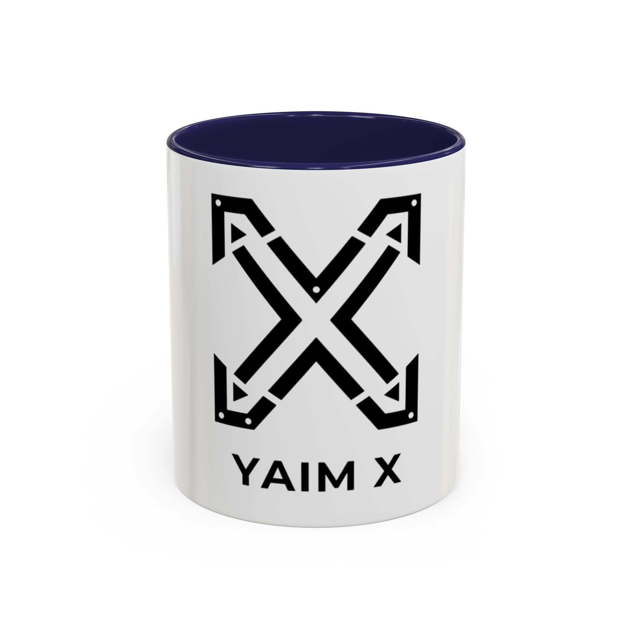 Yaim X Logo Accent Coffee Mug – Black Interior & Handle