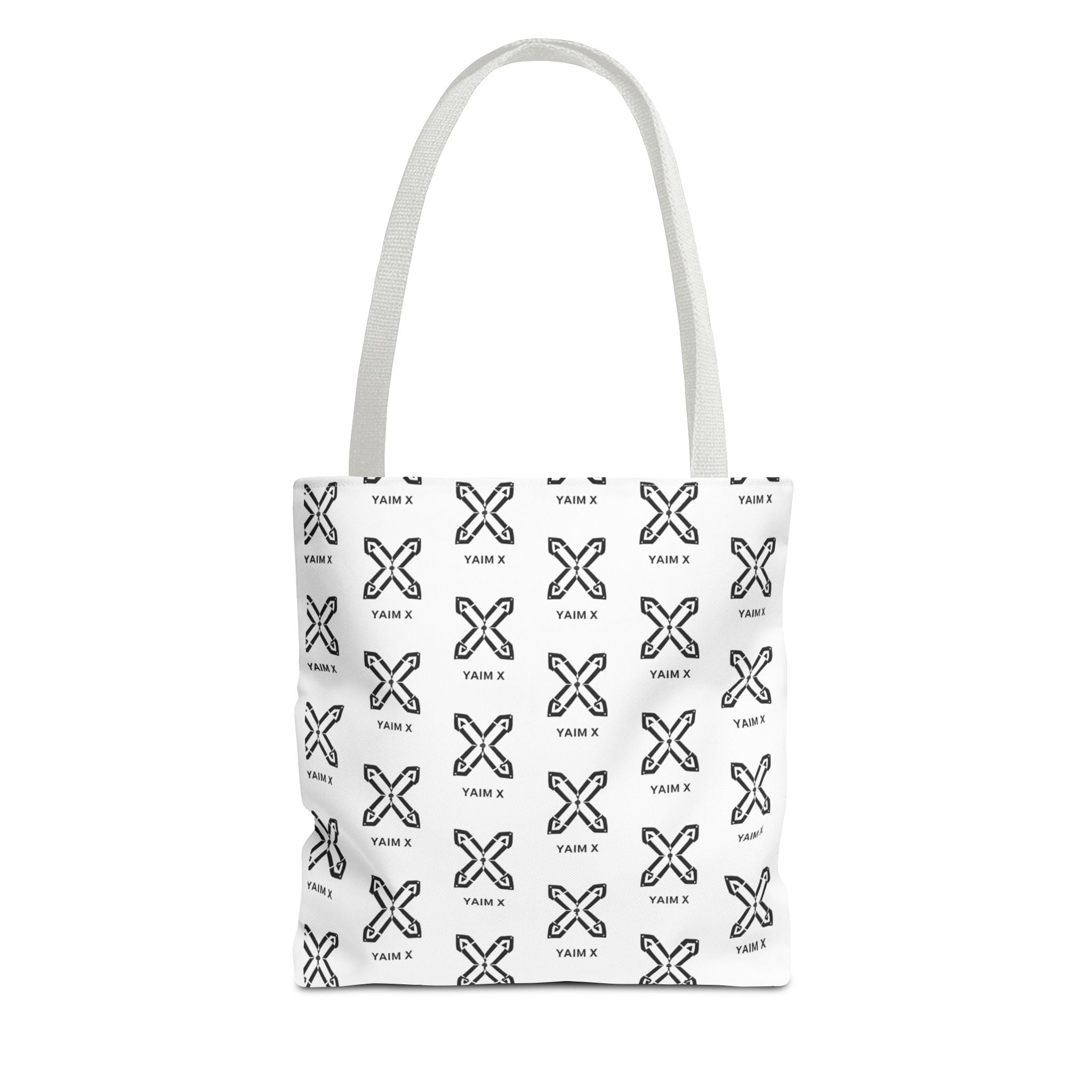 Tote Bag — Minimalist Monochrome X Pattern All-Over Print