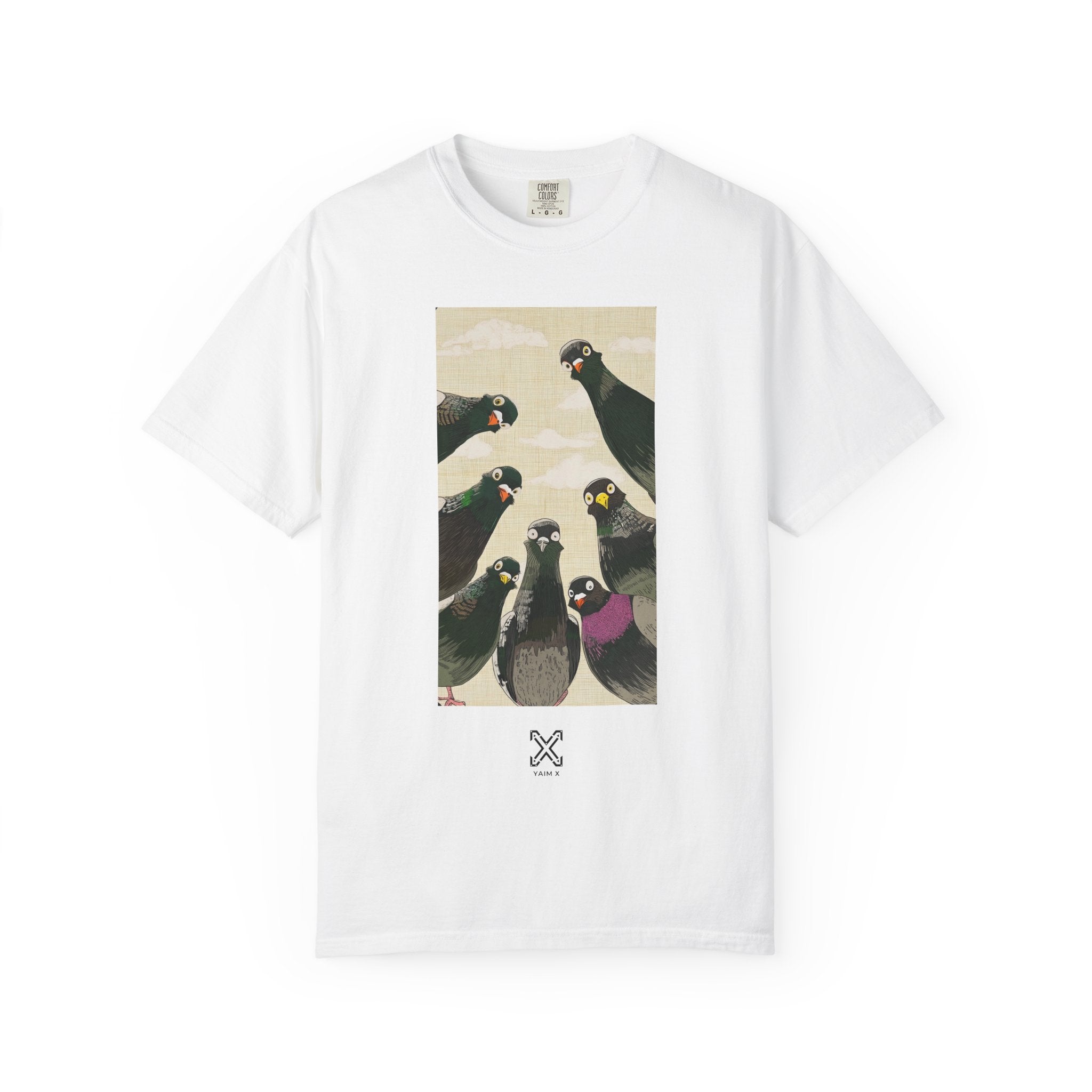 Pigeon Portrait T-Shirt — Vintage Flock Graphic Tee