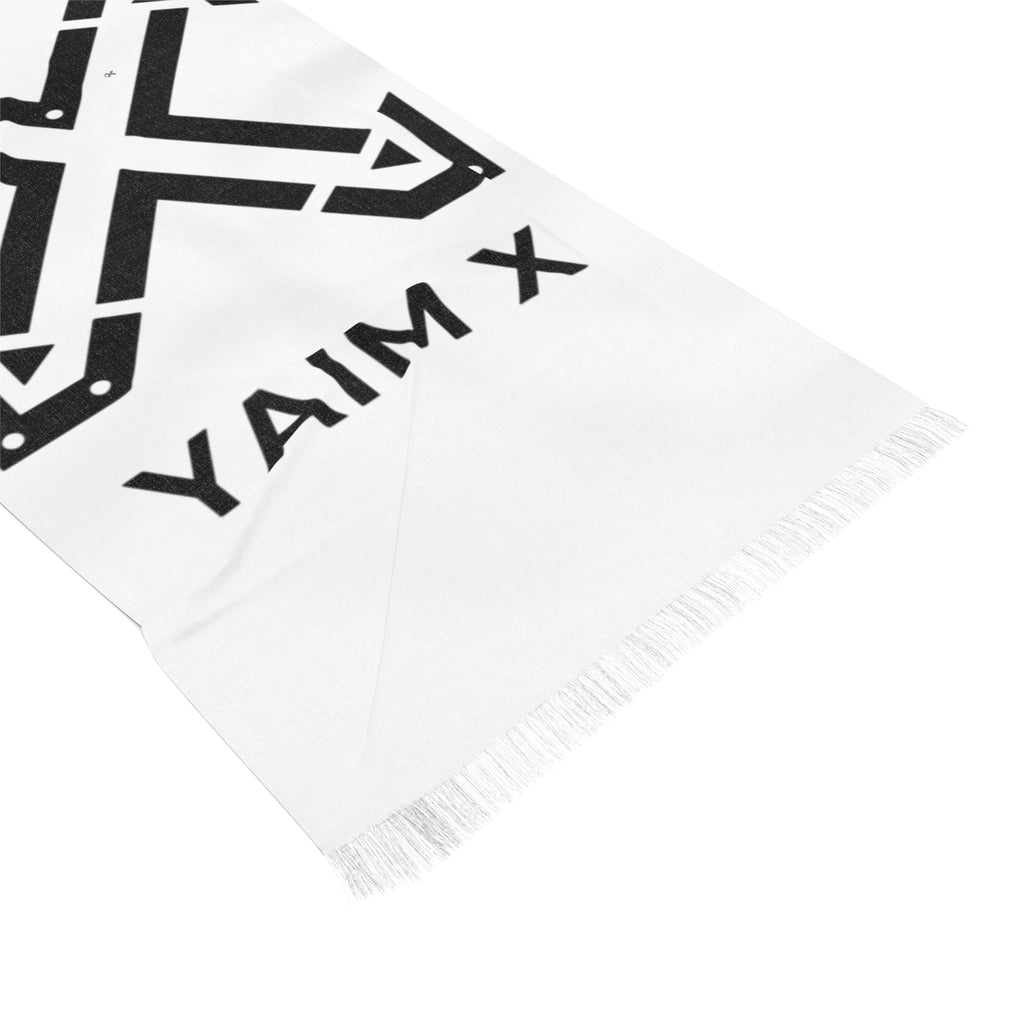 Light Scarf — Minimalist Black X Logo Scarf
