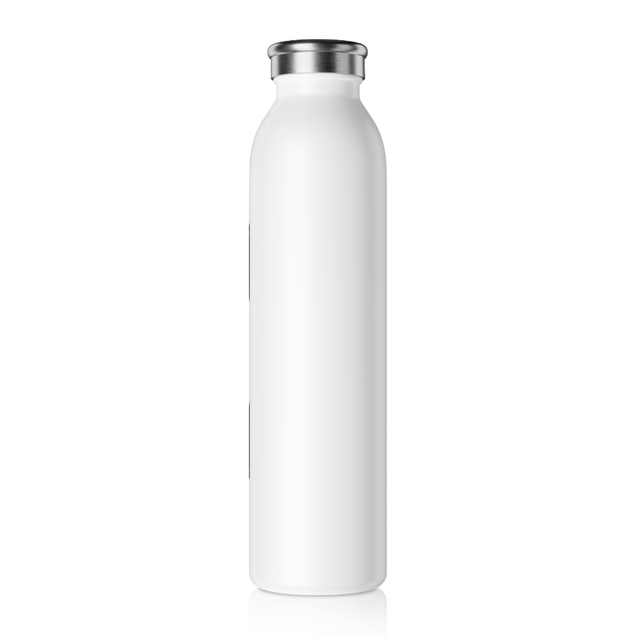 X Slim Water Bottle — Minimalist Black Geometric X Logo Stainless Steel Bottle