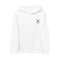 Front Logo X Only Kids Embroidered Crossbones Hoodie — Minimal Skate Logo Kids Pullover