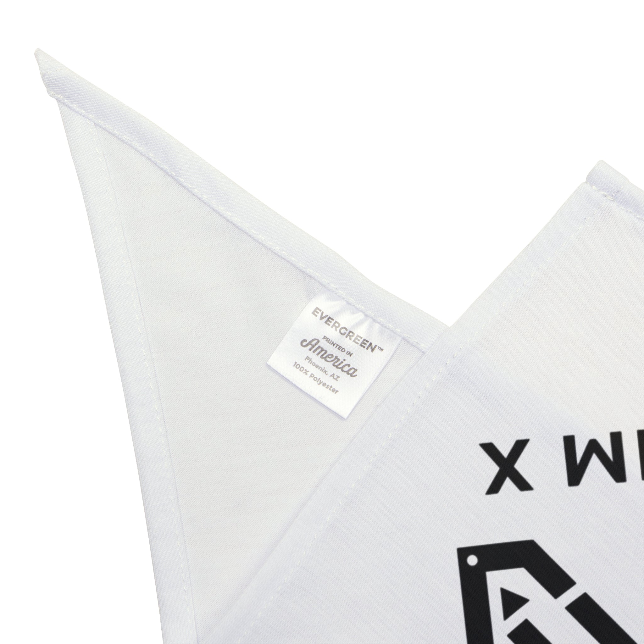 Pet Bandana — Minimal Black 'YAIM X' Logo Triangle Scarf for Dogs & Cats