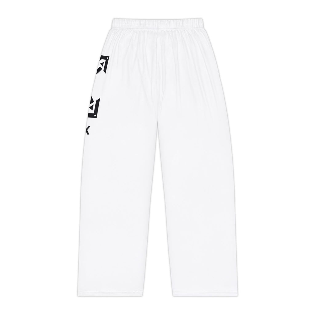 X Women's Pajama Pants - Minimal Black Logo All-Over Print Lounge Pants