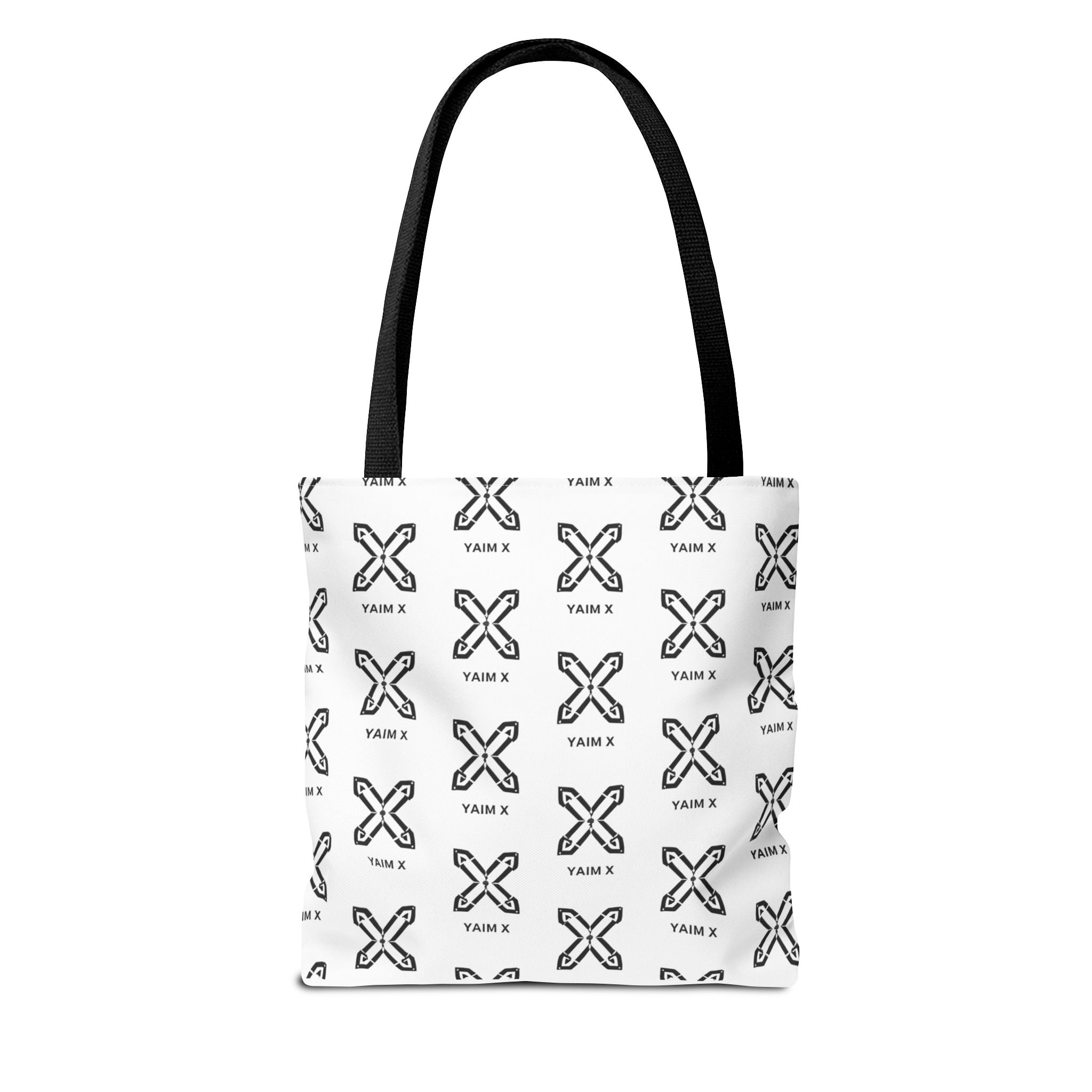 Tote Bag — Minimalist Monochrome X Pattern All-Over Print