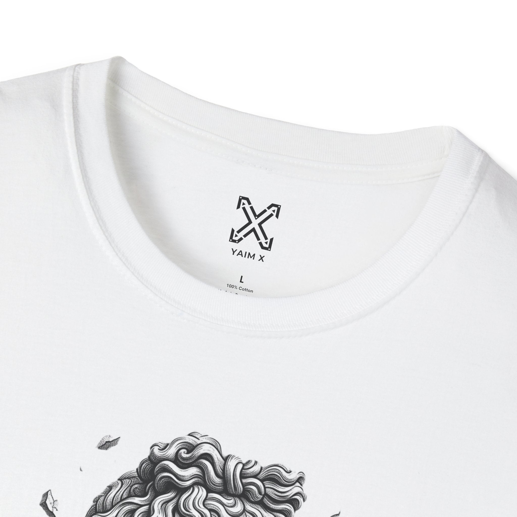 Classical Bust Sculpture T-Shirt | Roman Statue Illustration