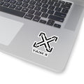 Yaim X Logo Sticker — Black Arrow X Kiss-Cut Vinyl Sticker