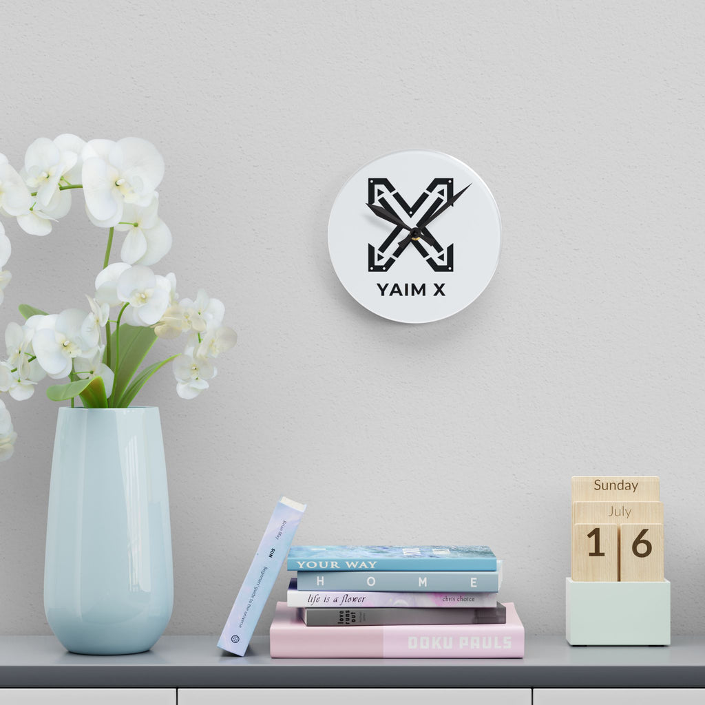 X Acrylic Wall Clock