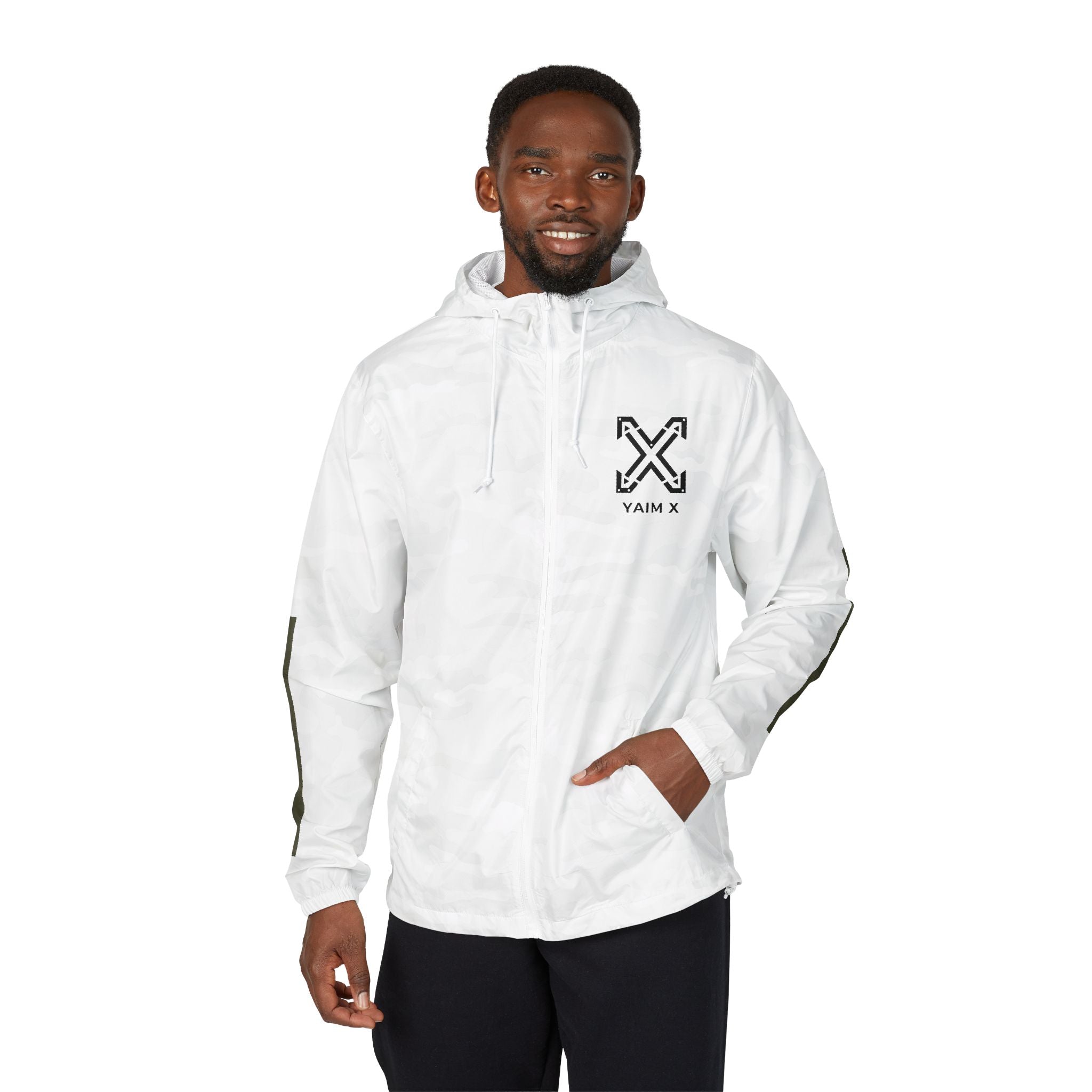 Windbreaker Jacket — YAIM X Distressed Logo Windbreaker
