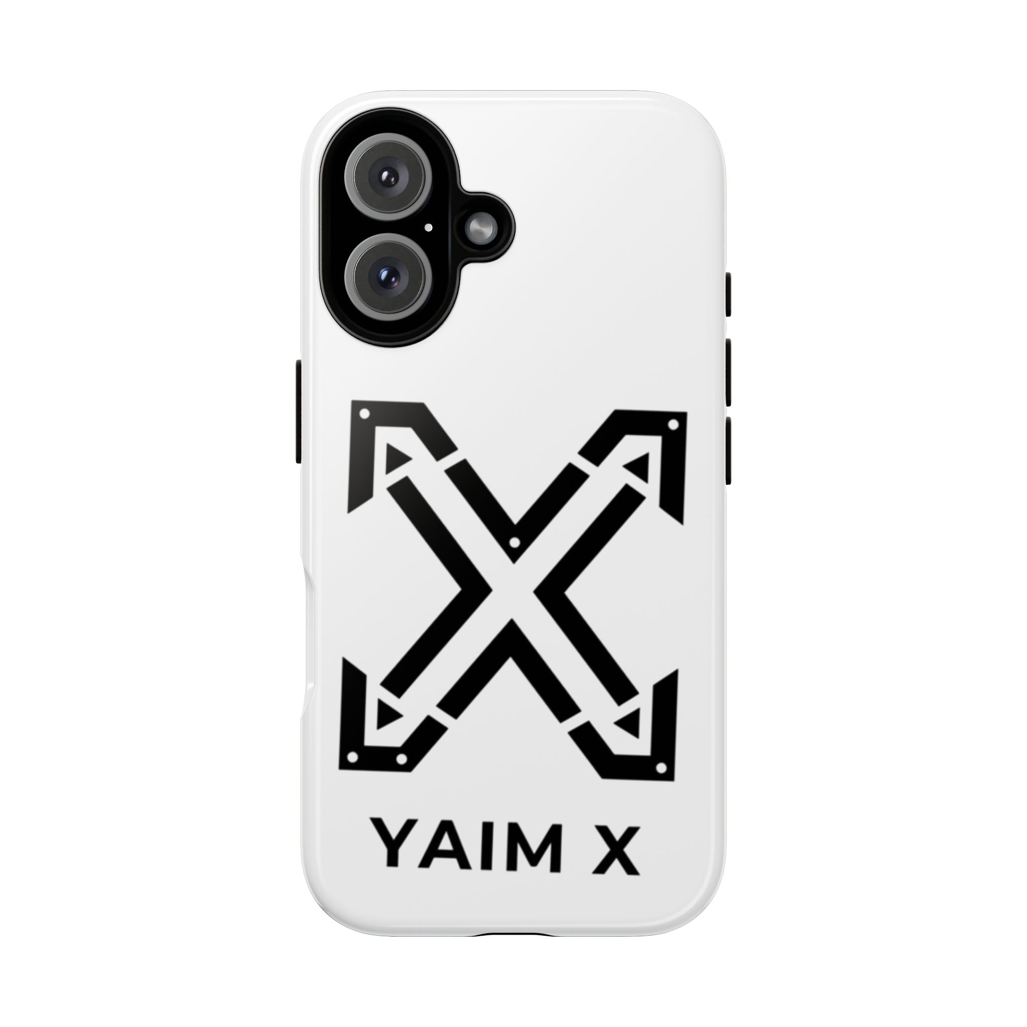 YAIM X Tough Phone Case — Protective White Graphic iPhone Case
