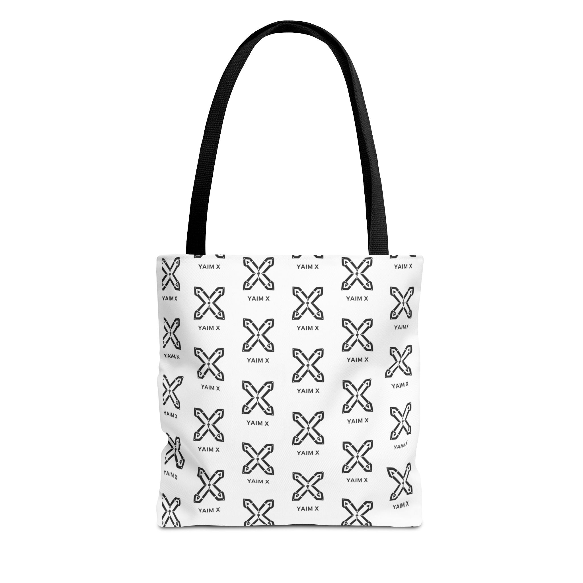 Tote Bag — Minimalist Monochrome X Pattern All-Over Print