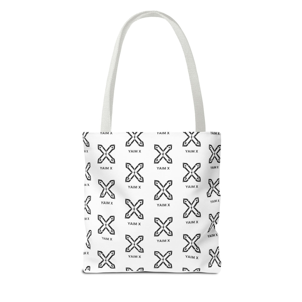 Tote Bag — Minimalist Monochrome X Pattern All-Over Print