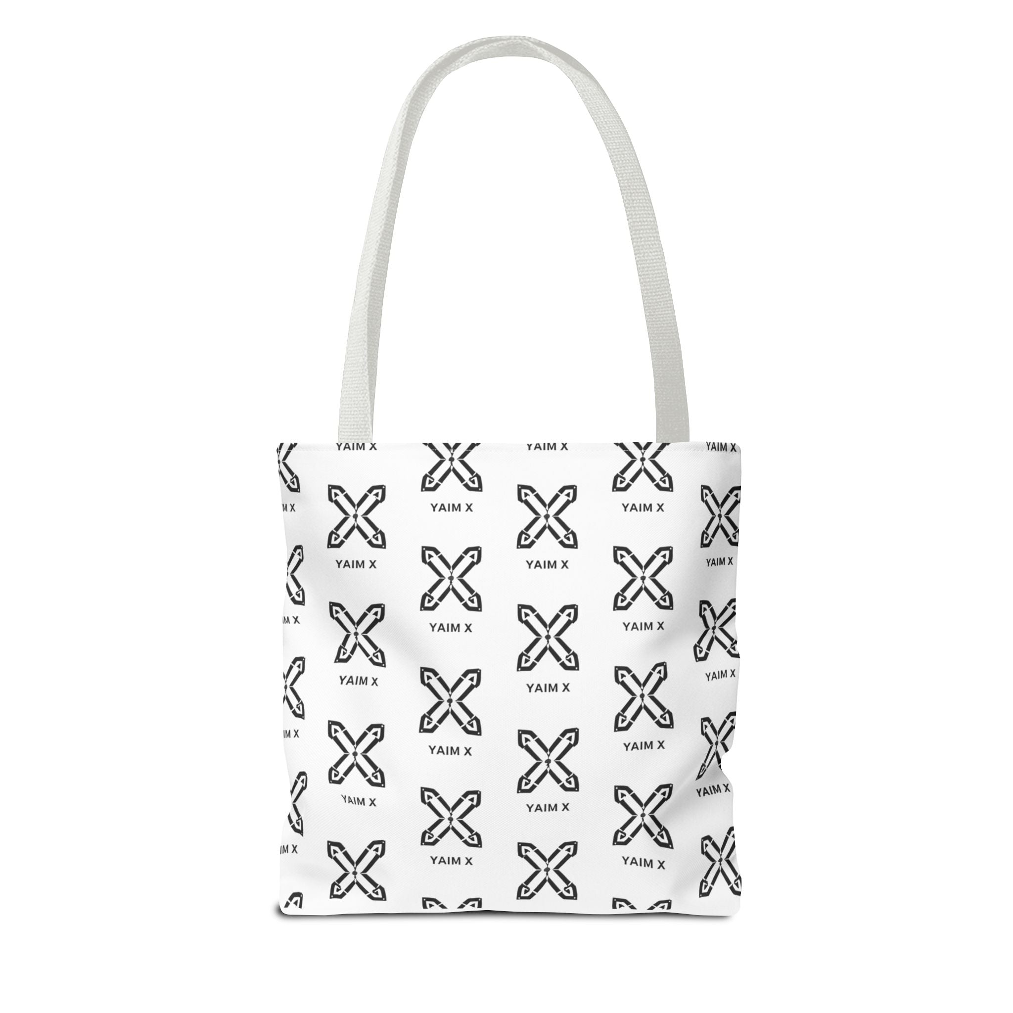 Tote Bag — Minimalist Monochrome X Pattern All-Over Print