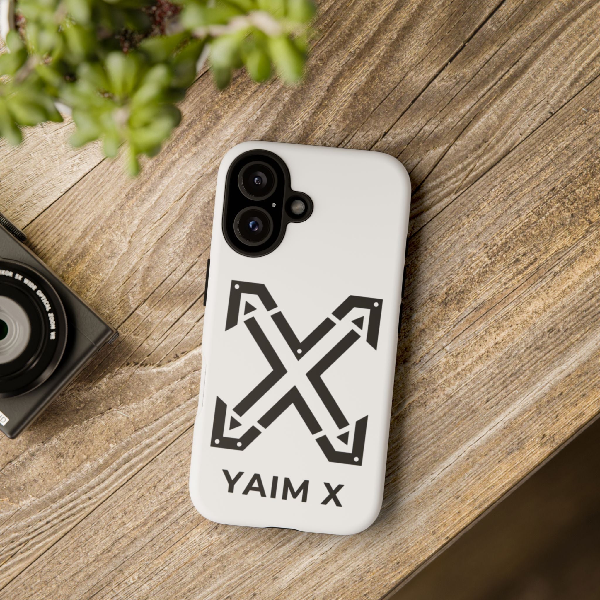 YAIM X Tough Phone Case — Protective White Graphic iPhone Case