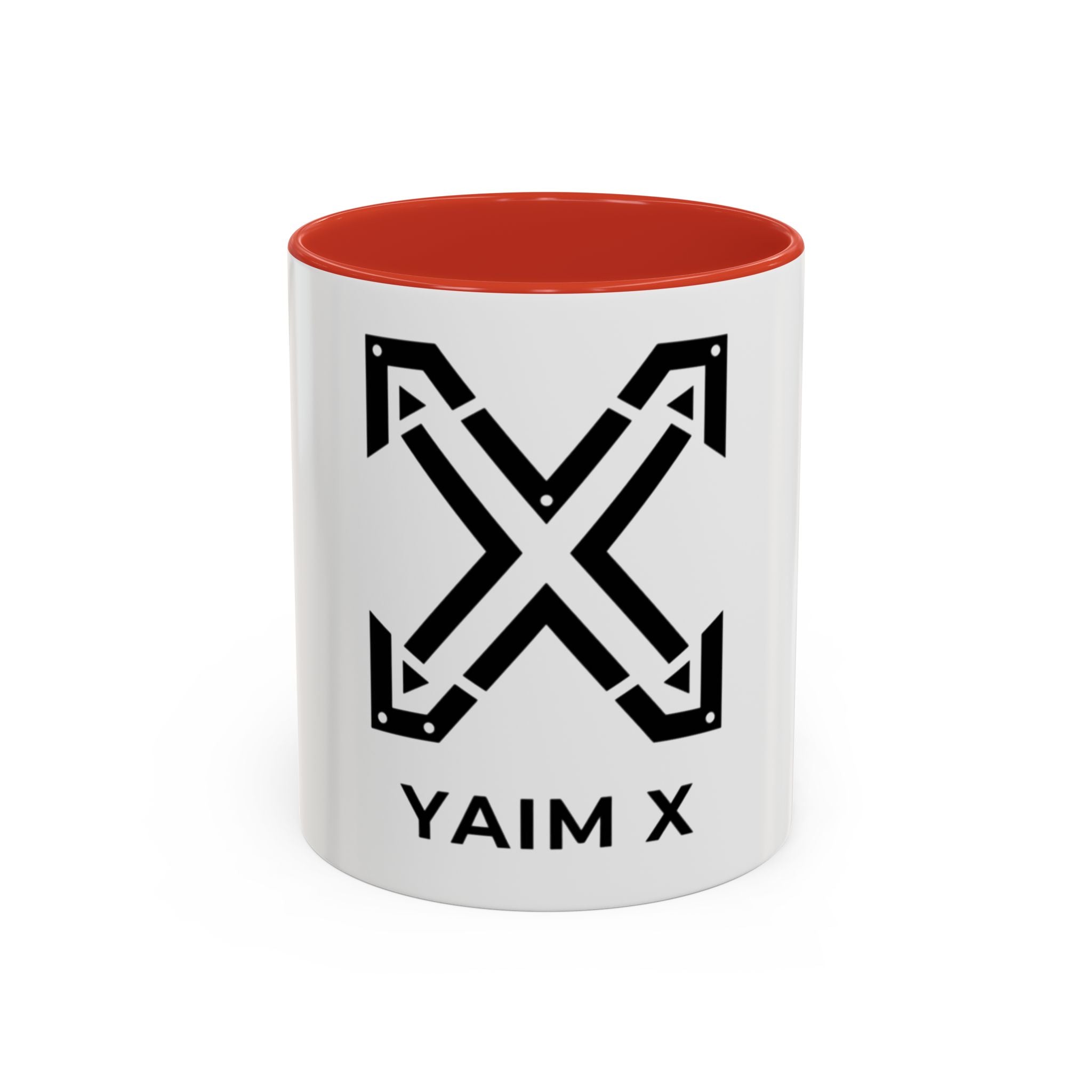 Yaim X Logo Accent Coffee Mug – Black Interior & Handle