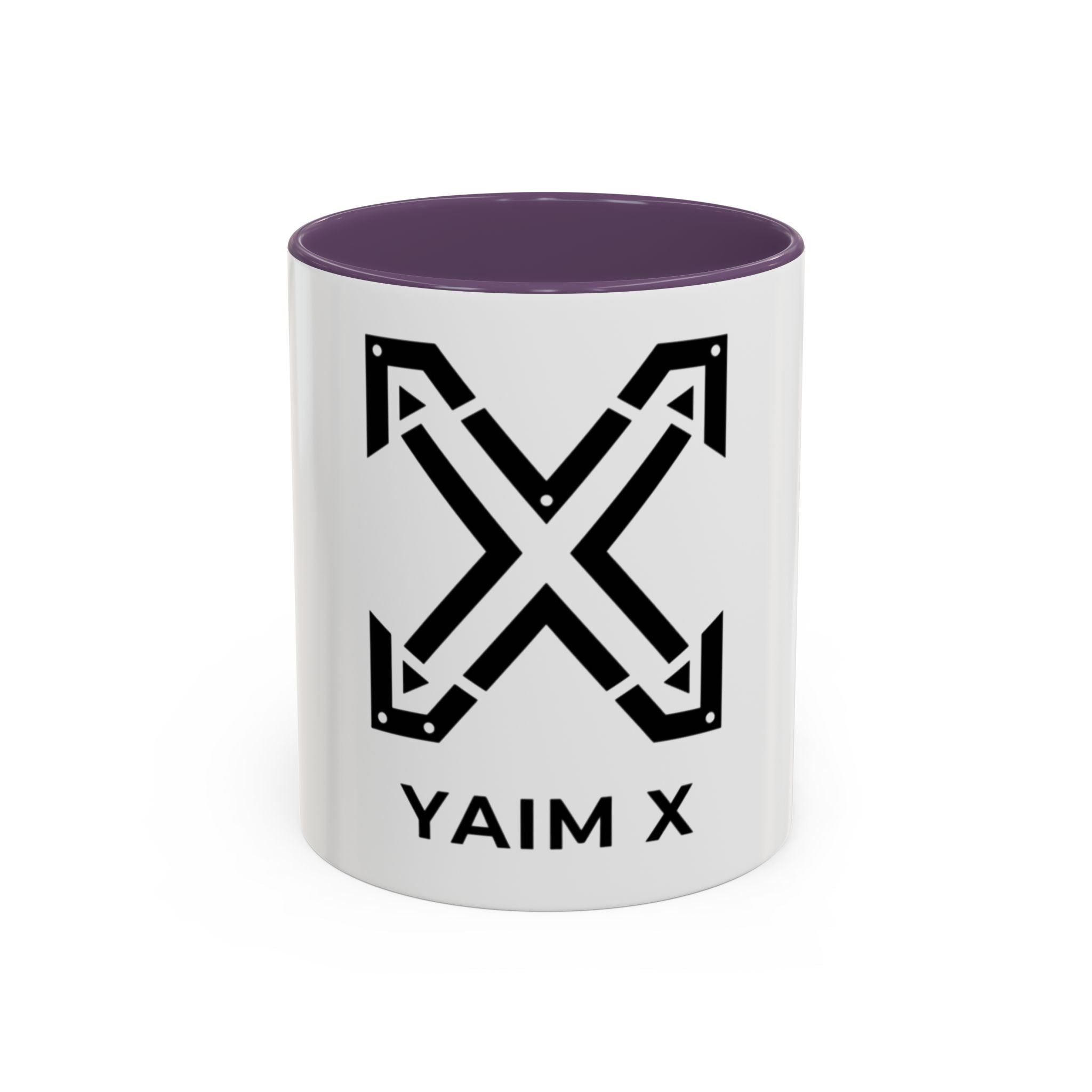 Yaim X Logo Accent Coffee Mug – Black Interior & Handle