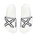 Youth Graphic Slide Sandals — Monochrome X Logo Removable-Strap Slides