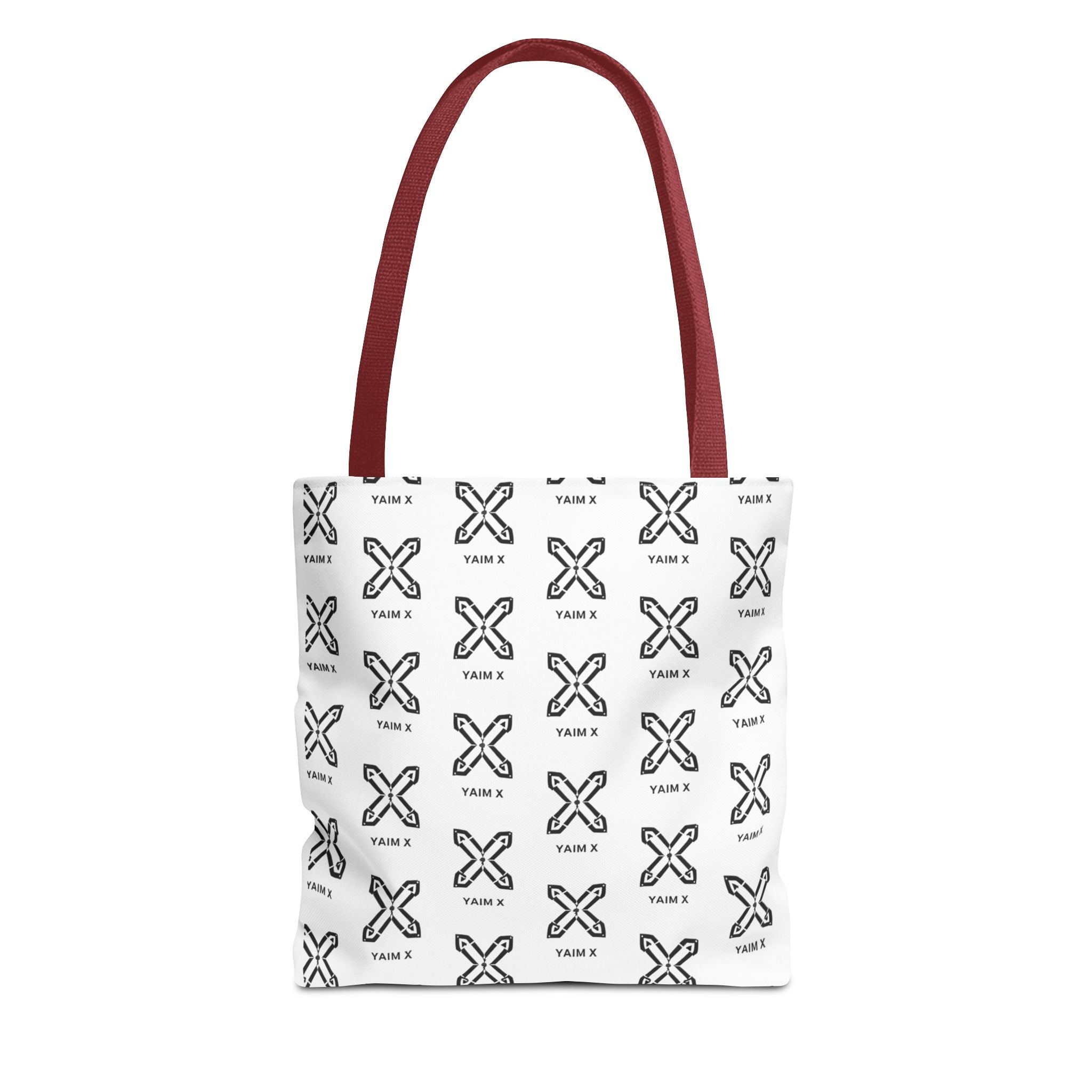 Tote Bag — Minimalist Monochrome X Pattern All-Over Print
