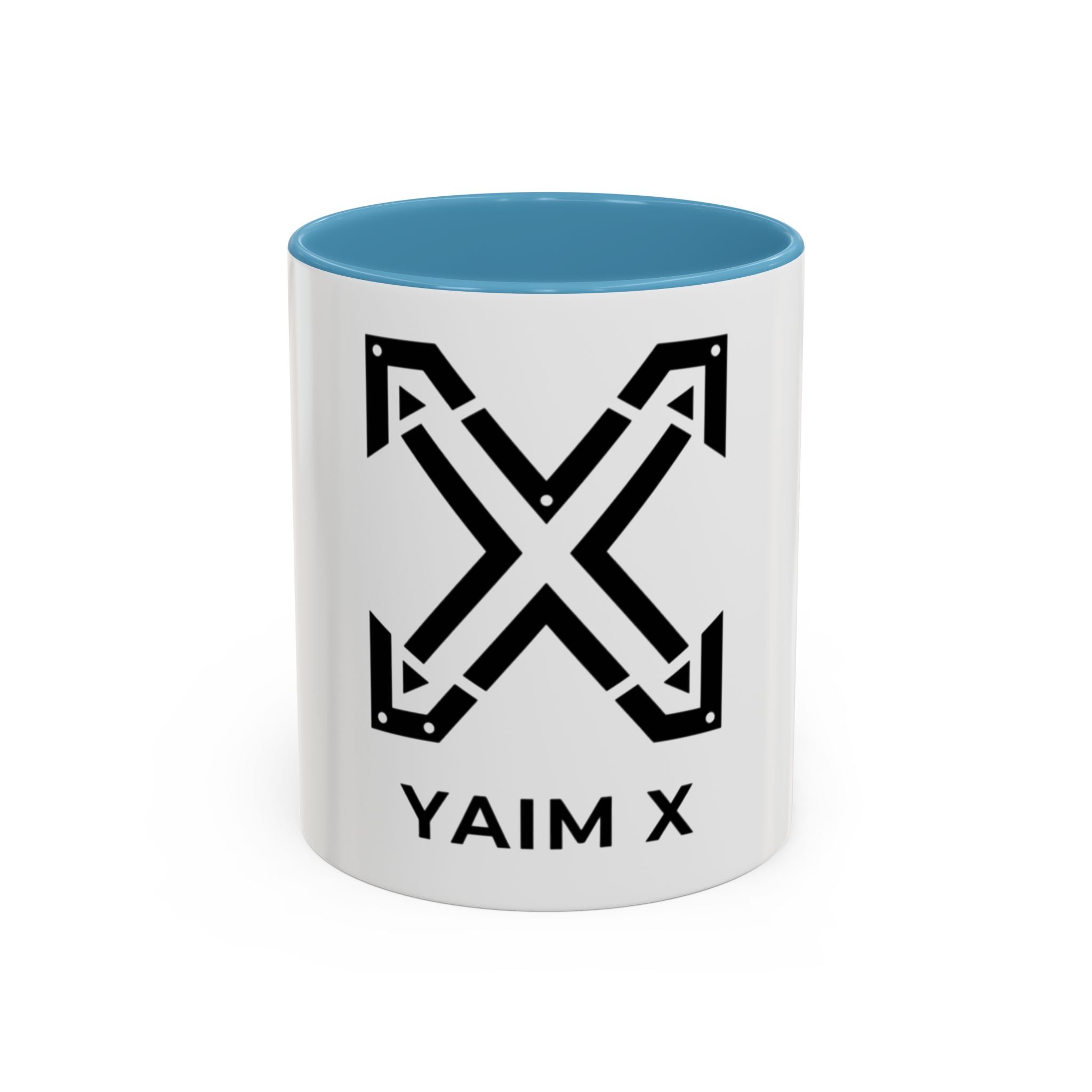 Yaim X Logo Accent Coffee Mug – Black Interior & Handle
