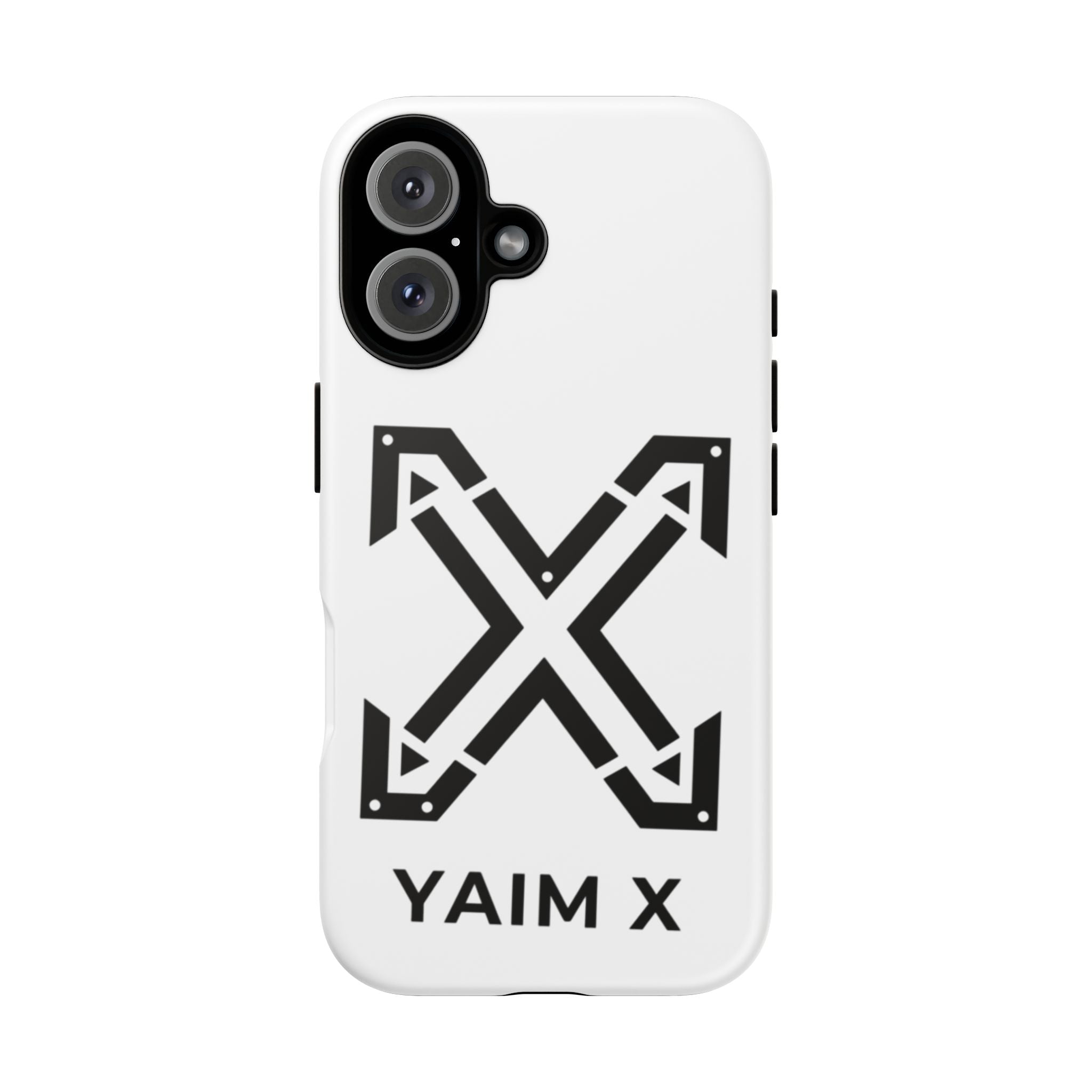 YAIM X Tough Phone Case — Protective White Graphic iPhone Case