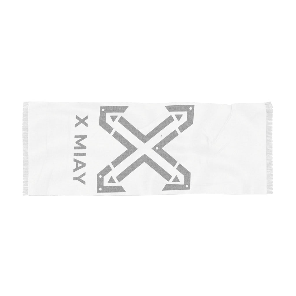 Light Scarf — Minimalist Black X Logo Scarf