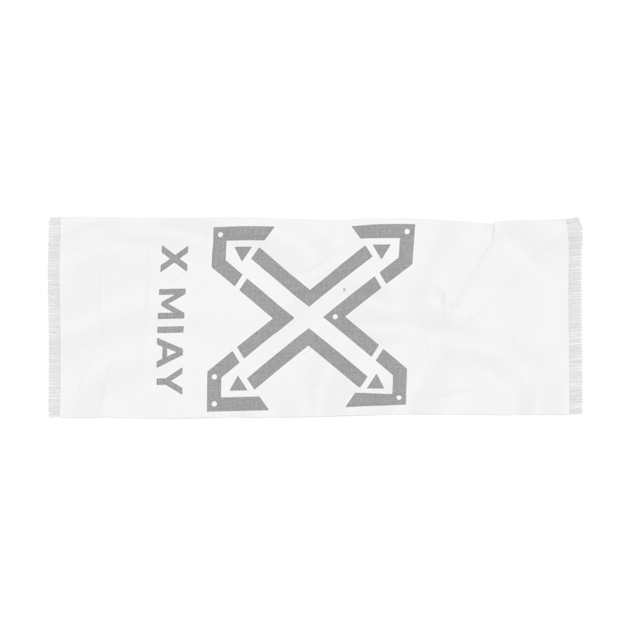 Light Scarf — Minimalist Black X Logo Scarf
