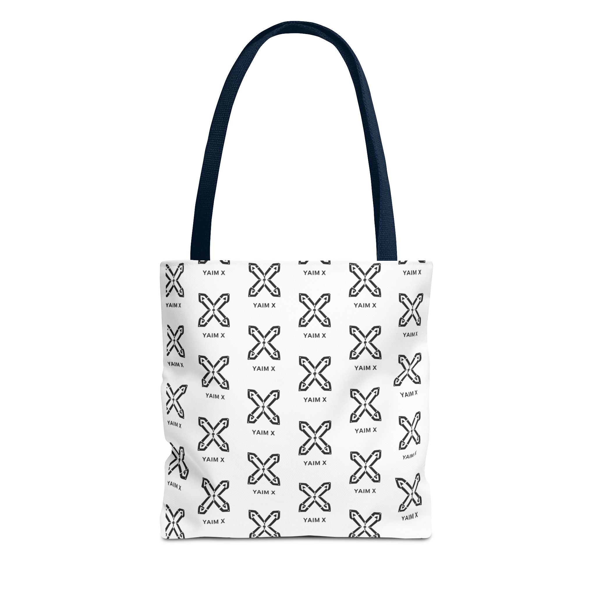 Tote Bag — Minimalist Monochrome X Pattern All-Over Print
