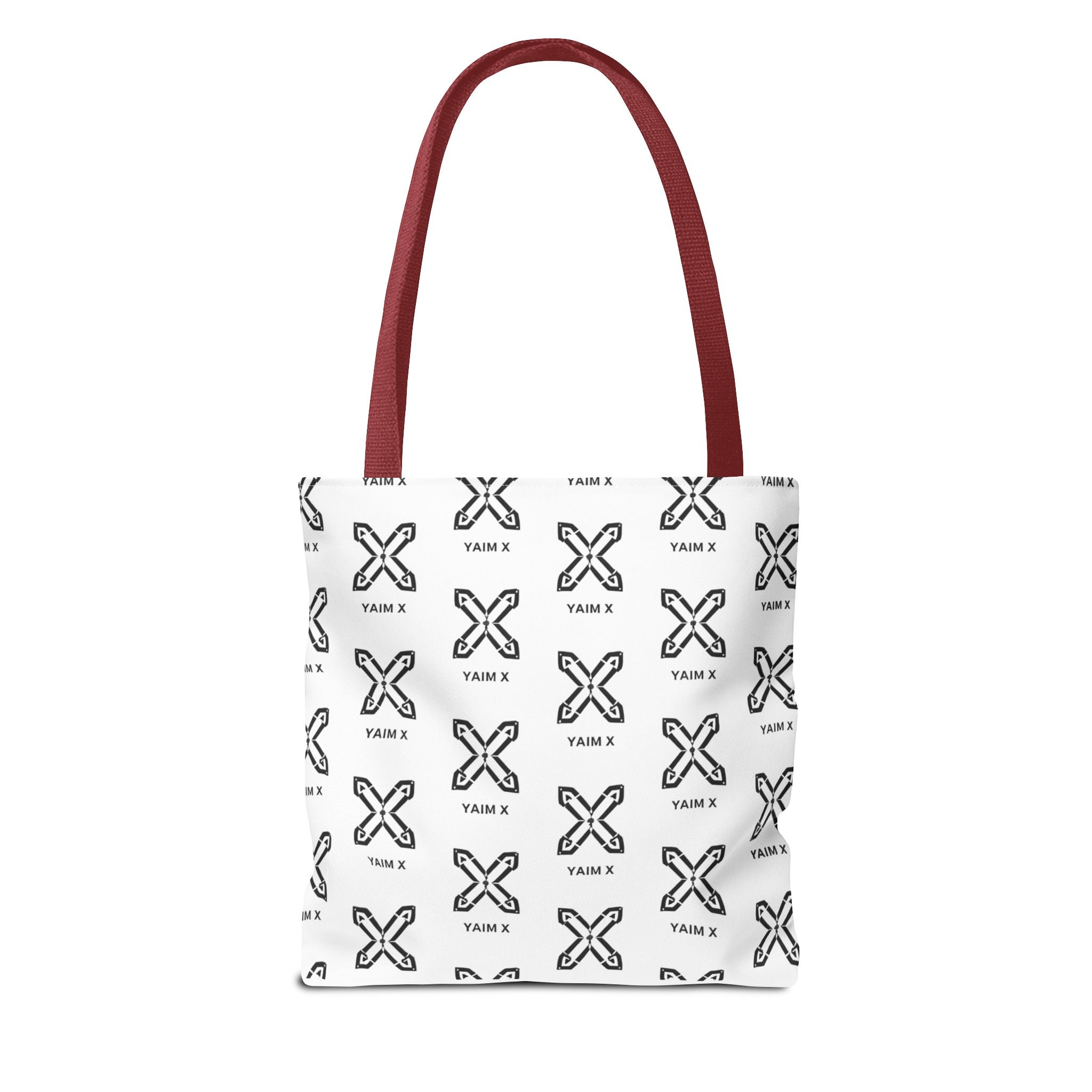 Tote Bag — Minimalist Monochrome X Pattern All-Over Print