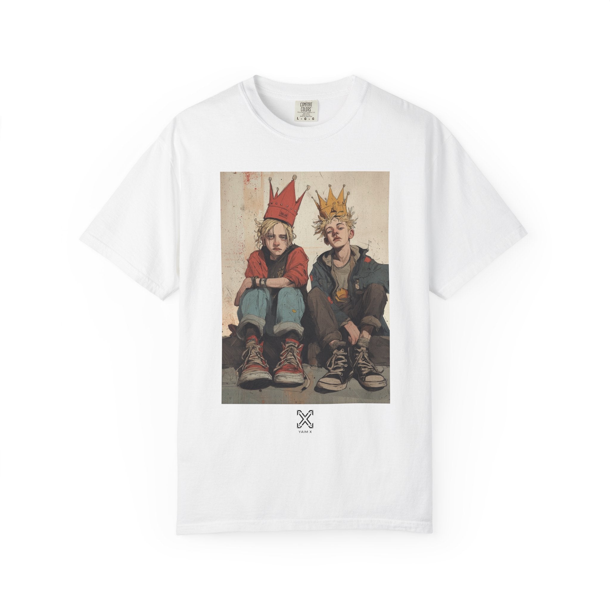 Graphic T-Shirt — 'Paper Crowns' Vintage Kids Illustration Tee