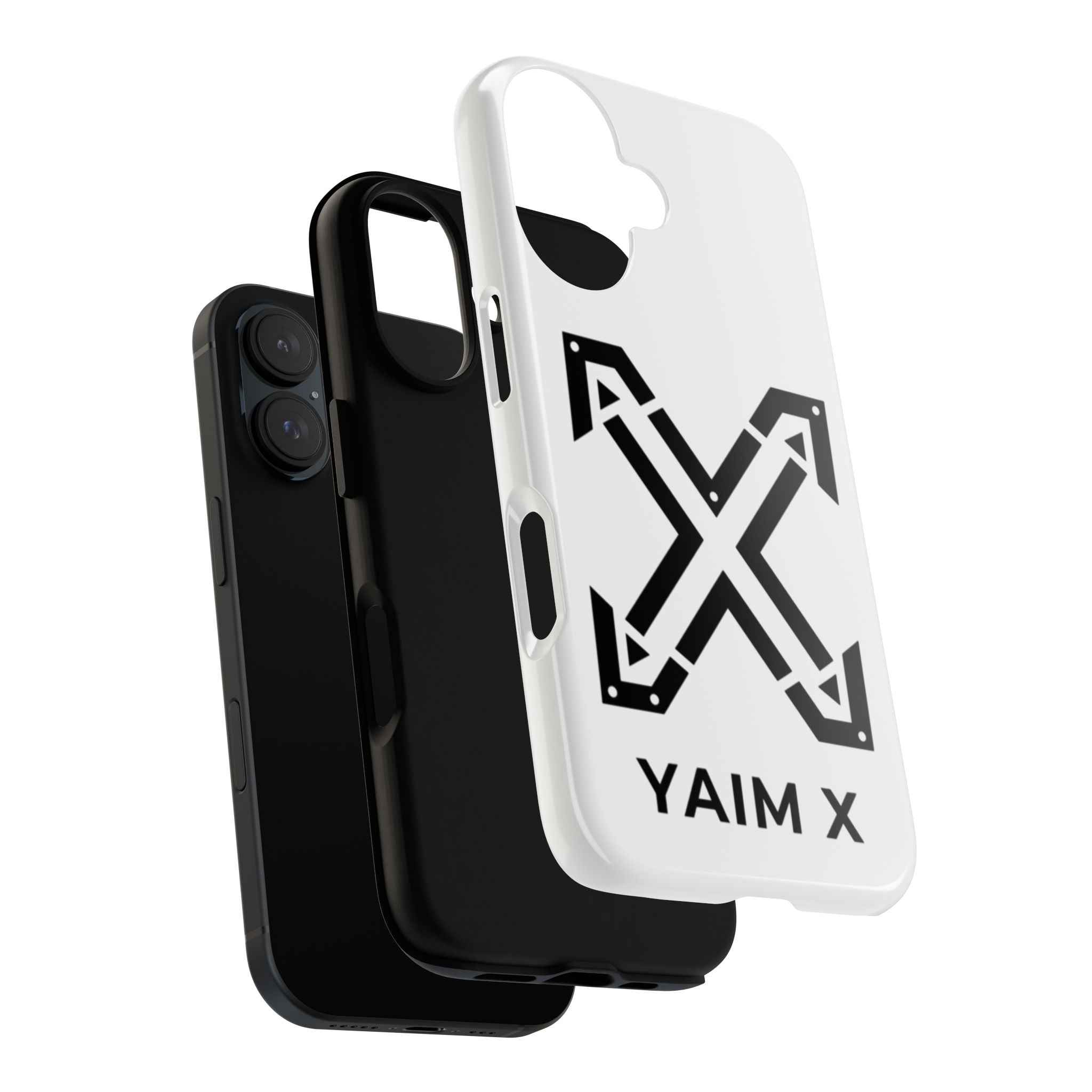 YAIM X Tough Phone Case — Protective White Graphic iPhone Case