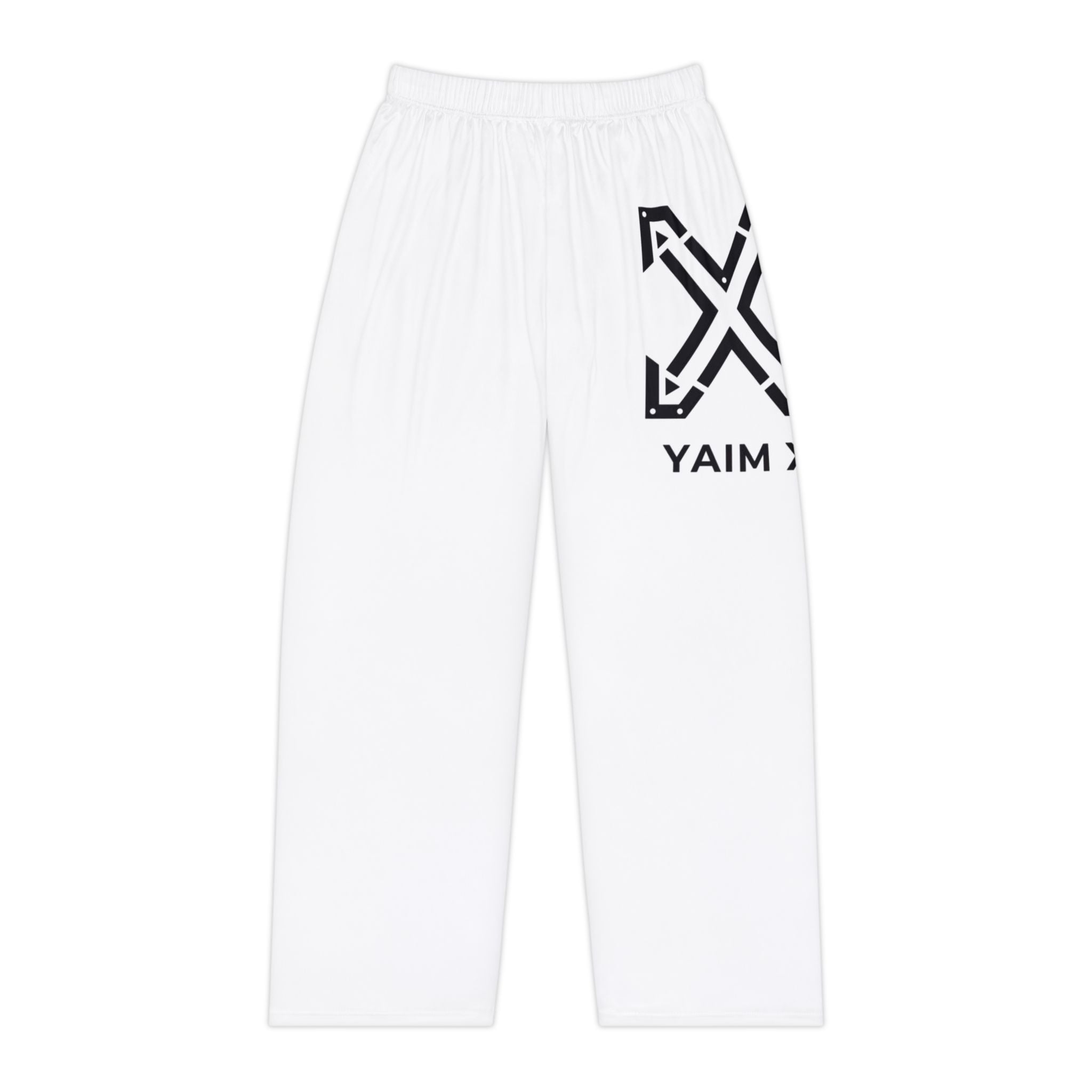 X Women's Pajama Pants - Minimal Black Logo All-Over Print Lounge Pants