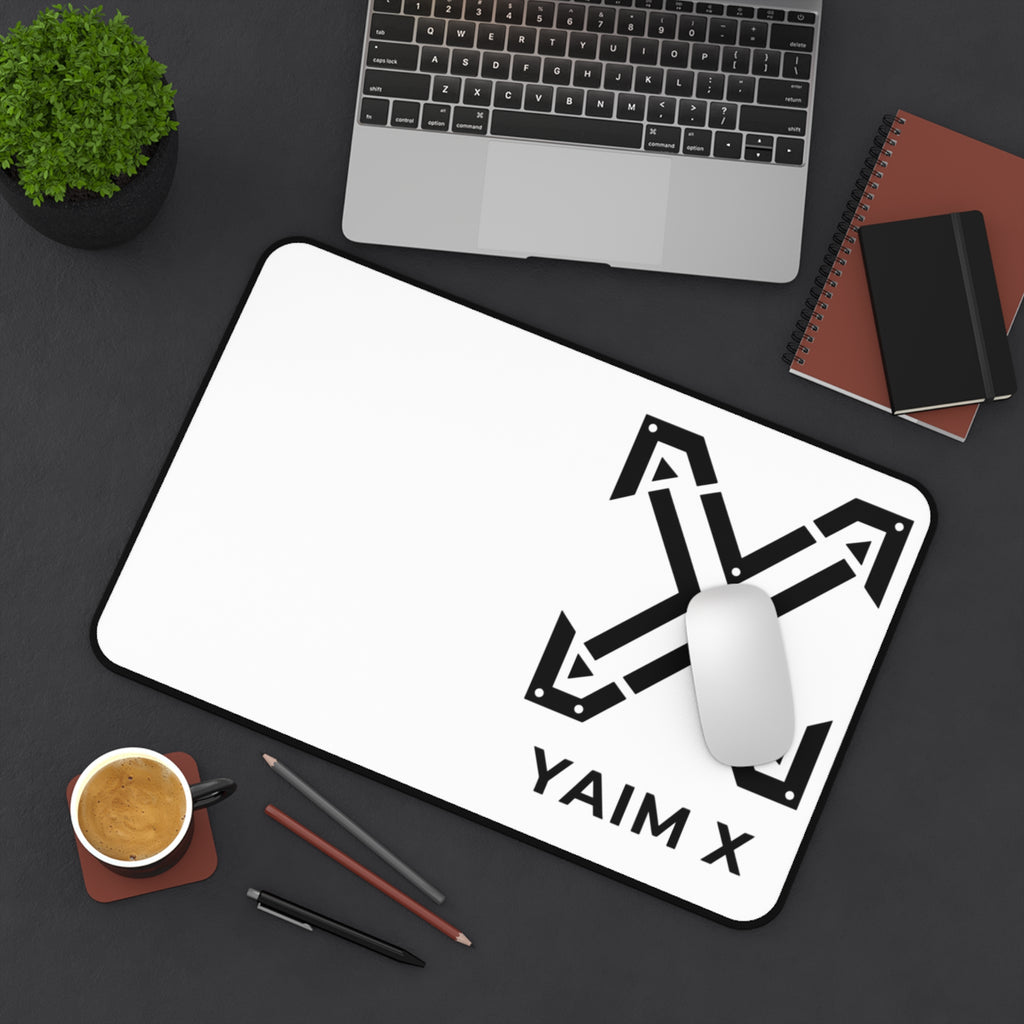 YAIM X Minimalist Gaming Desk Mat — Large Mouse Pad with Logo