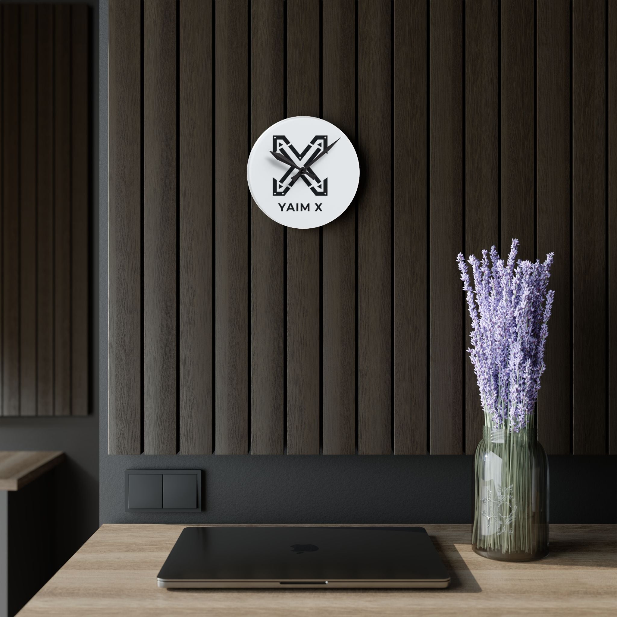 X Acrylic Wall Clock