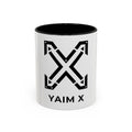 Yaim X Logo Accent Coffee Mug – Black Interior & Handle