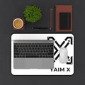 YAIM X Minimalist Gaming Desk Mat — Large Mouse Pad with Logo