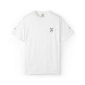 T-Shirt — Minimal Cross Logo Tee (Left Chest + Sleeve Print)