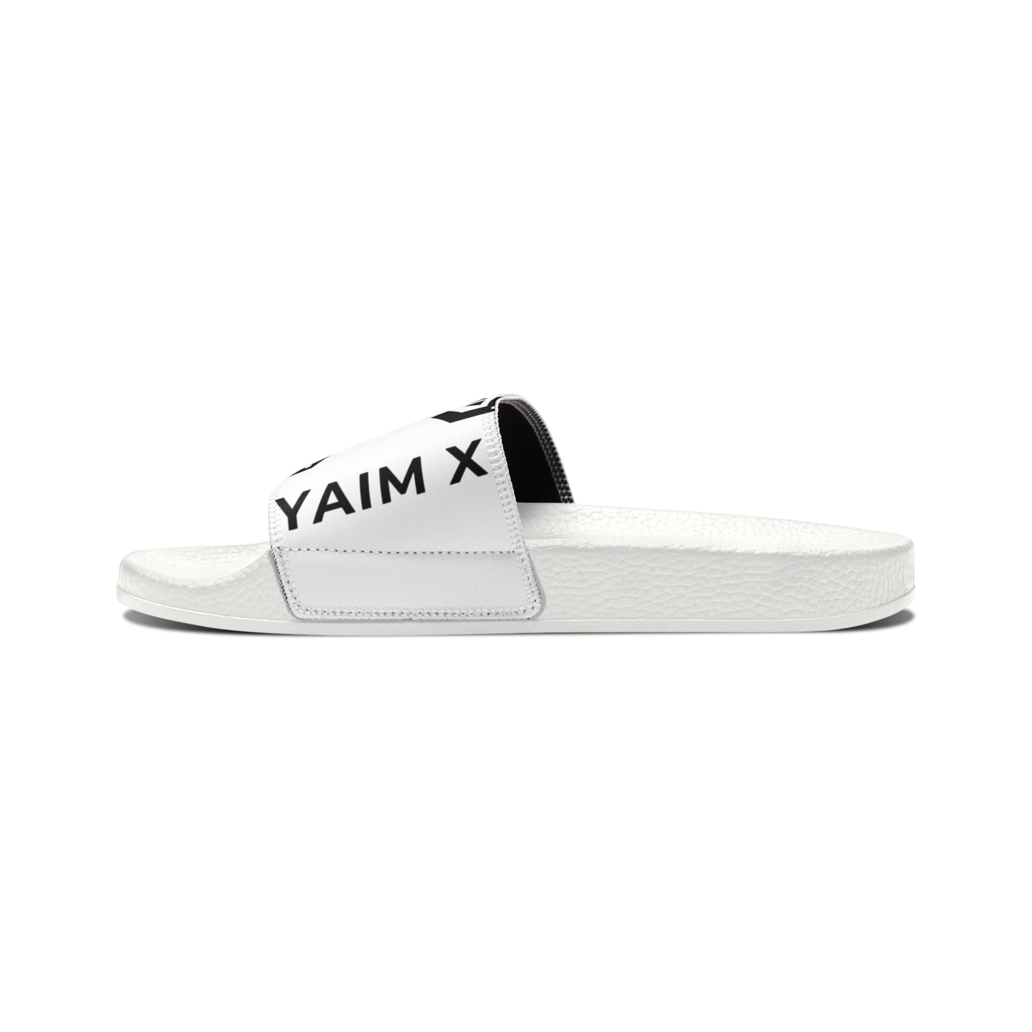 Youth Graphic Slide Sandals — Monochrome X Logo Removable-Strap Slides