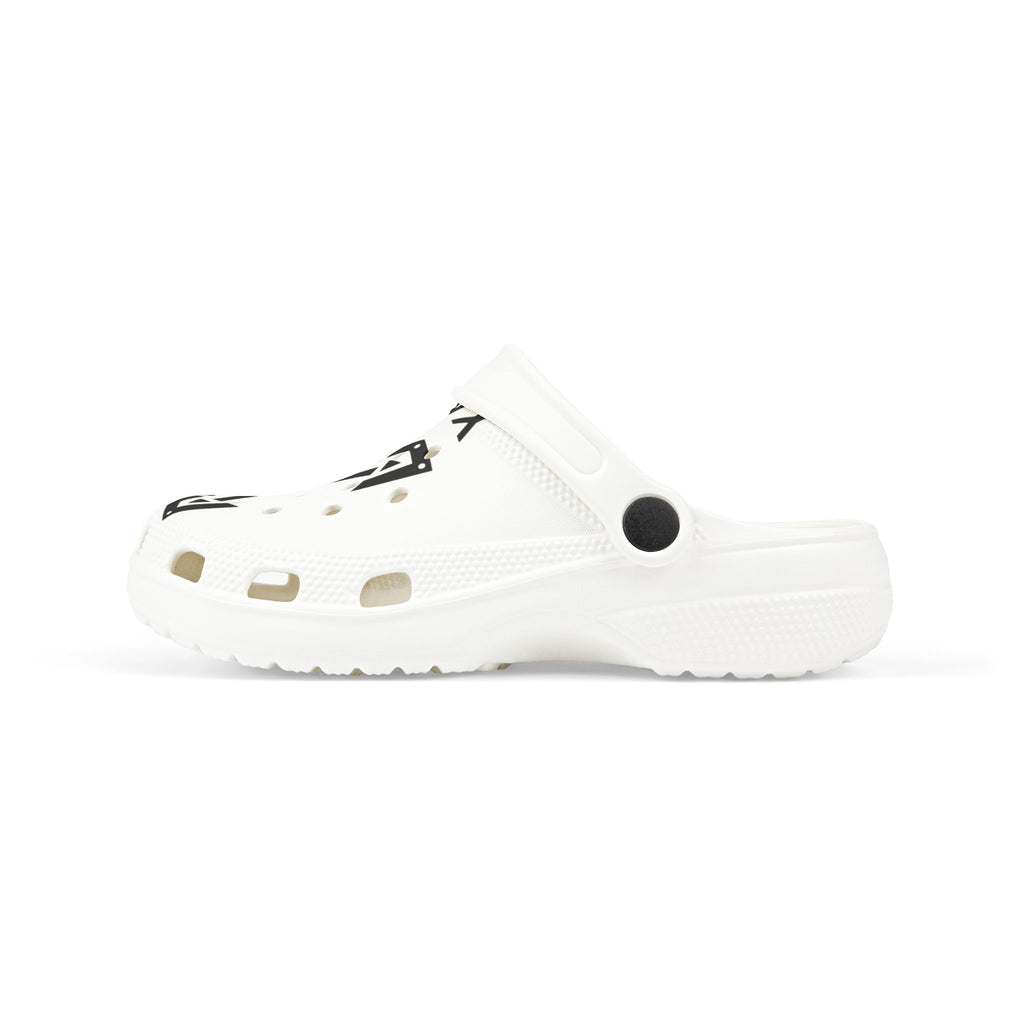 X Kids Foam Clogs with Bold Black X Graphic