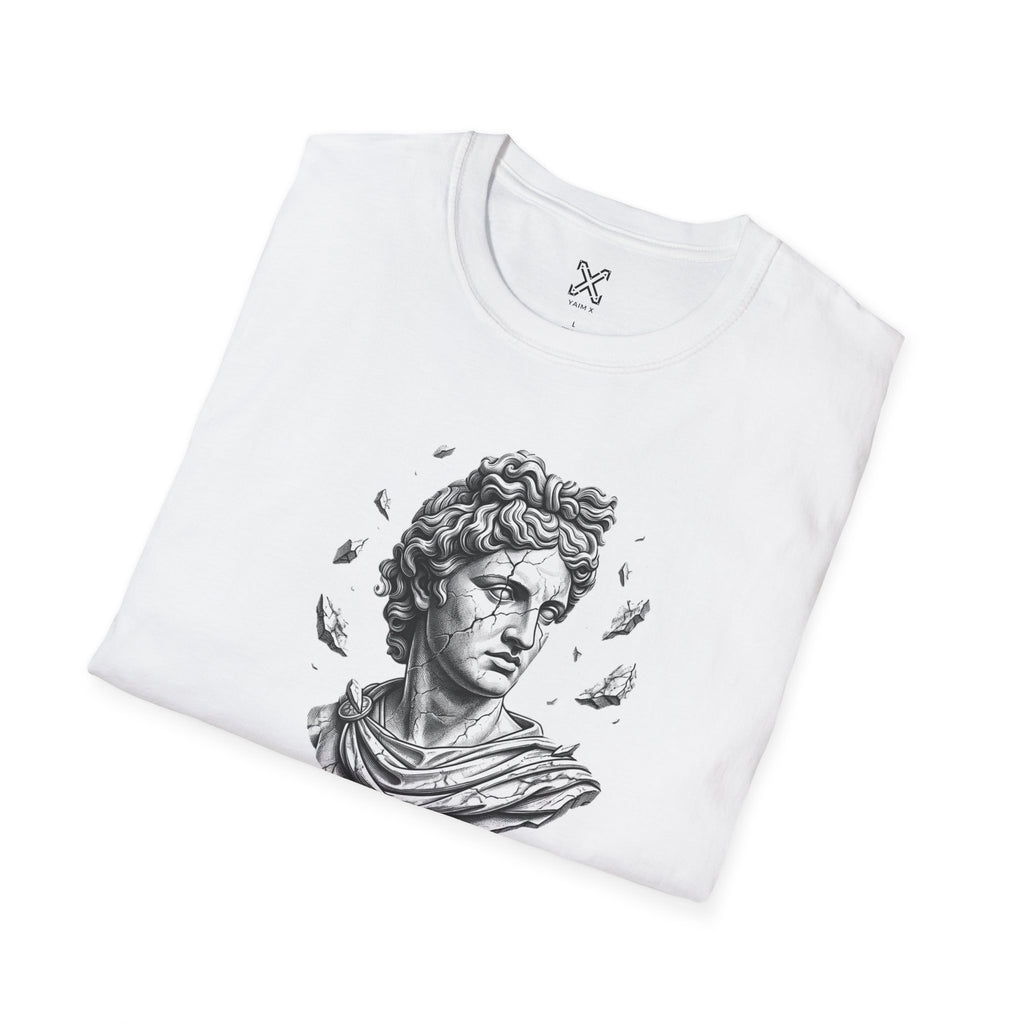 Classical Bust Sculpture T-Shirt | Roman Statue Illustration