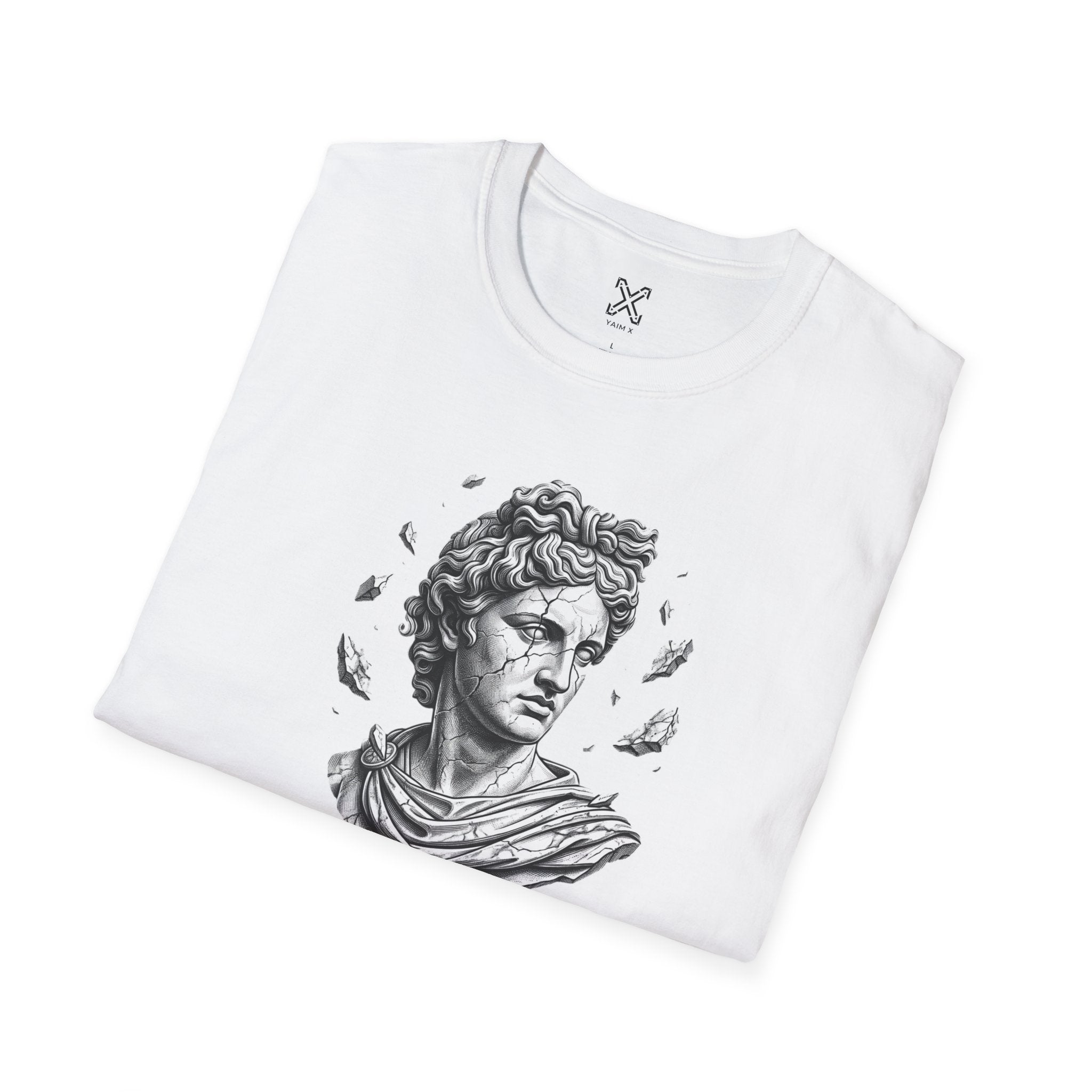 Classical Bust Sculpture T-Shirt | Roman Statue Illustration